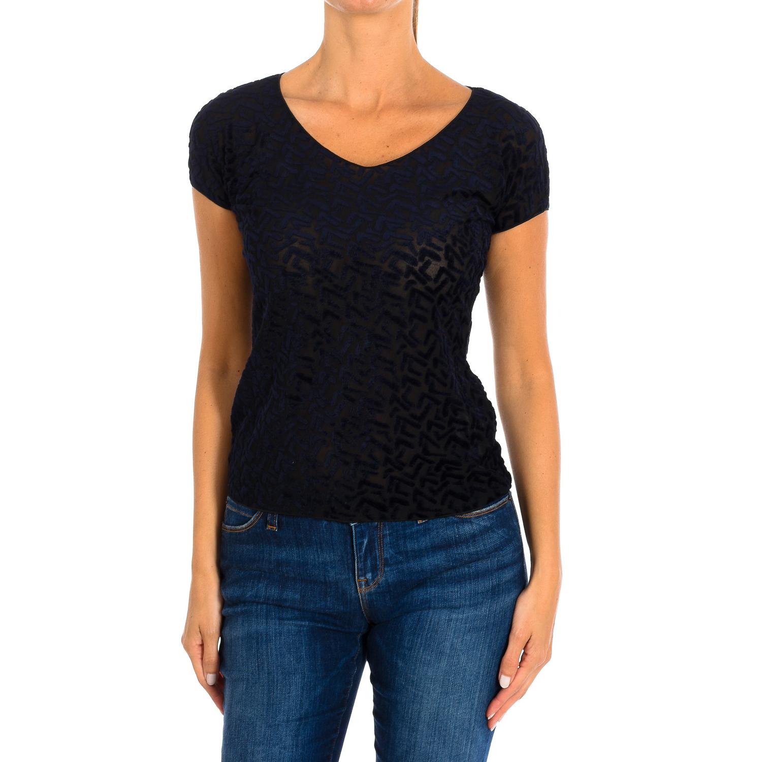 

Женский топ с короткими рукавами и круглым вырезом 6Z2M7E2JCDZ