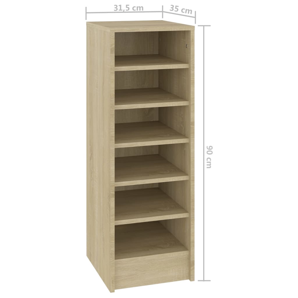 Eingang offener Schuhschrank, 6 Regale, Eckschrank im Wohnzimmer, multifunktionaler Schuhschrank, 31,5x35x90 cm
