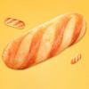 Bread Pillow Soft Plush Bread Cushion with Realistic Baked Bread Design Elastic PP Cotton Filled Sofa Pillow Hugging Sofa Decor