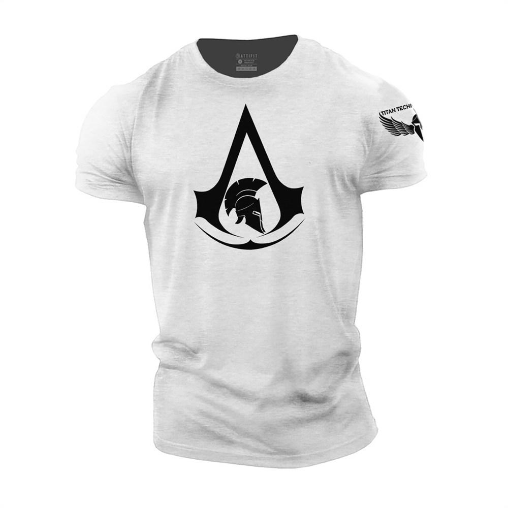 Men's T-shirt Spartan Warrior 3d Print T-shirt Summer Crewneck Short Sleeves High Quality Garment Loose Breathable Shirt