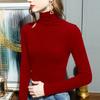 Autumn and winter turtleneck bottoming shirt women's long-sleeved women's clothing women's double-sided German velvet velvet thermal top