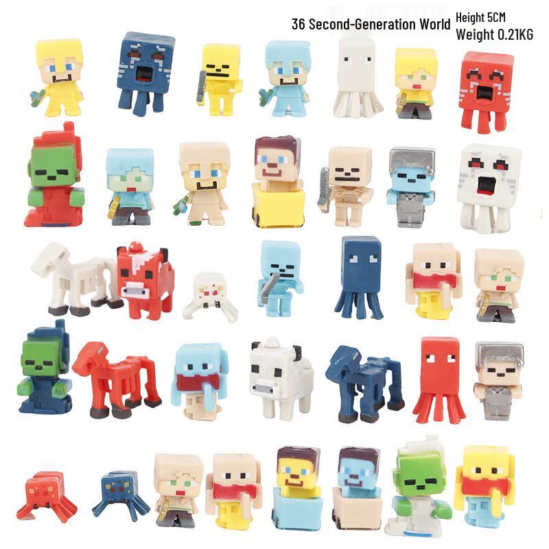 My World Figurines: 36 Styles of 1st-4th Gen Ornaments, Claw Machine Dolls, Cake Decorations & Blind Box Gashapon
