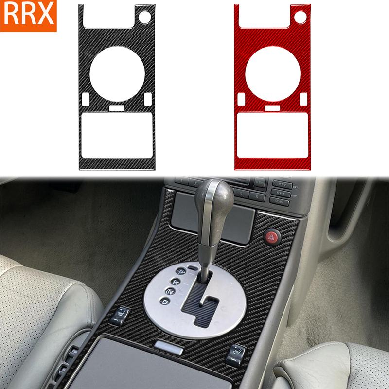 For Infiniti G35 2002-2004 Real Carbon Fiber Stickers Central transmission control Panel Car Accessories Interior decorative