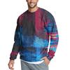 Men's Casual Fashion Printed Round Neck Pullover Sweatshirt