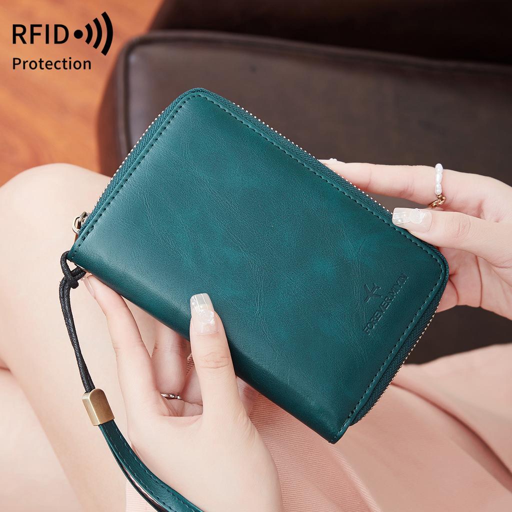 New Anti-theft Brush Passport Bag, Large Capacity Zipper Wallet, Travel Portable Ticket Storage, ID Bag