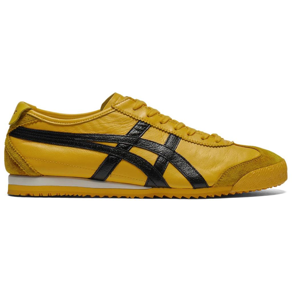 Onitsuka Tiger Mexico 66 Comfortable Soft Non-Slip Wear-Resistant Low-Top Casual Shoes Unisex sneaker Yellow Black 1183C319-750