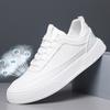 New high-end spring and summer breathable men's shoes platform trend board shoes casual men's non-slip white shoes