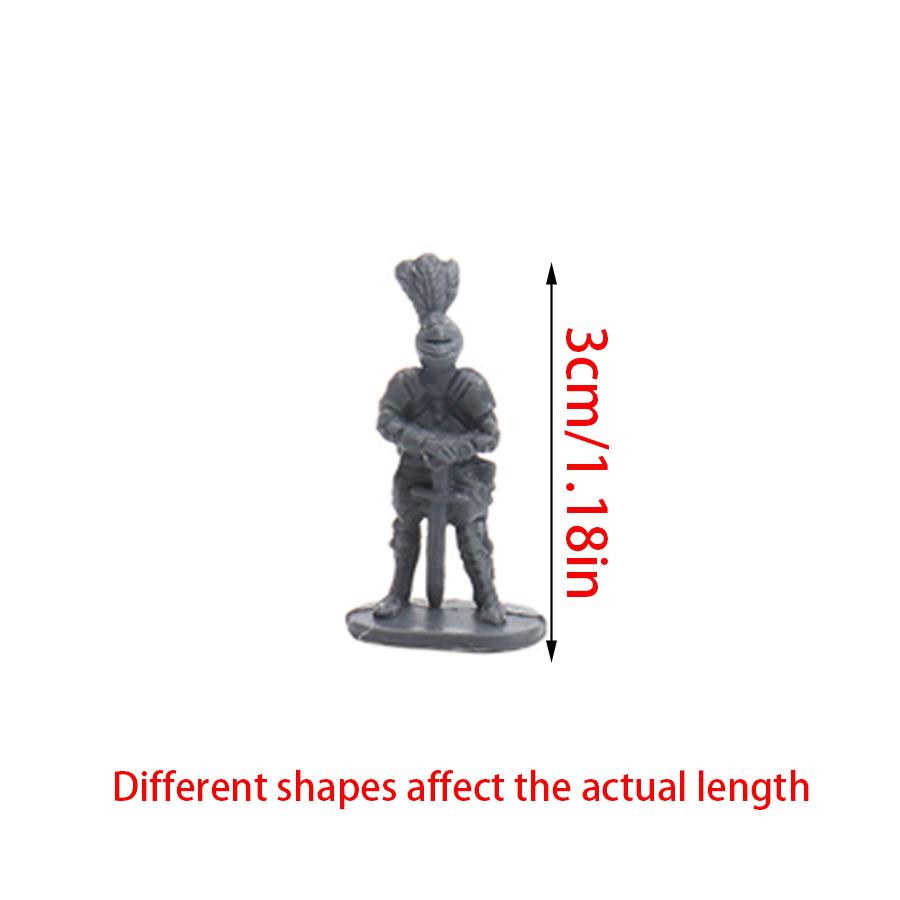 50/100pcs Mini Medieval Soldier Model for Military Game Simulation War History Lovers Collection Party Supplies Desk Decor XJM
