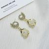 High-End Swan Earrings, Tide Korean Temperament, Opal Stud Earrings, Earrings, Versatile Earrings.