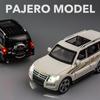 1/32 Scale Mitsubishis Pajero Suv Alloy Model Car Metal Diecast Vehicle Toy Model Collection Simulation Sound Light Toy for Kids Gift