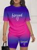 Color Codes: European and American Women's Clothing, Painting Print T-shirts, Shorts, Sets, Sportswear