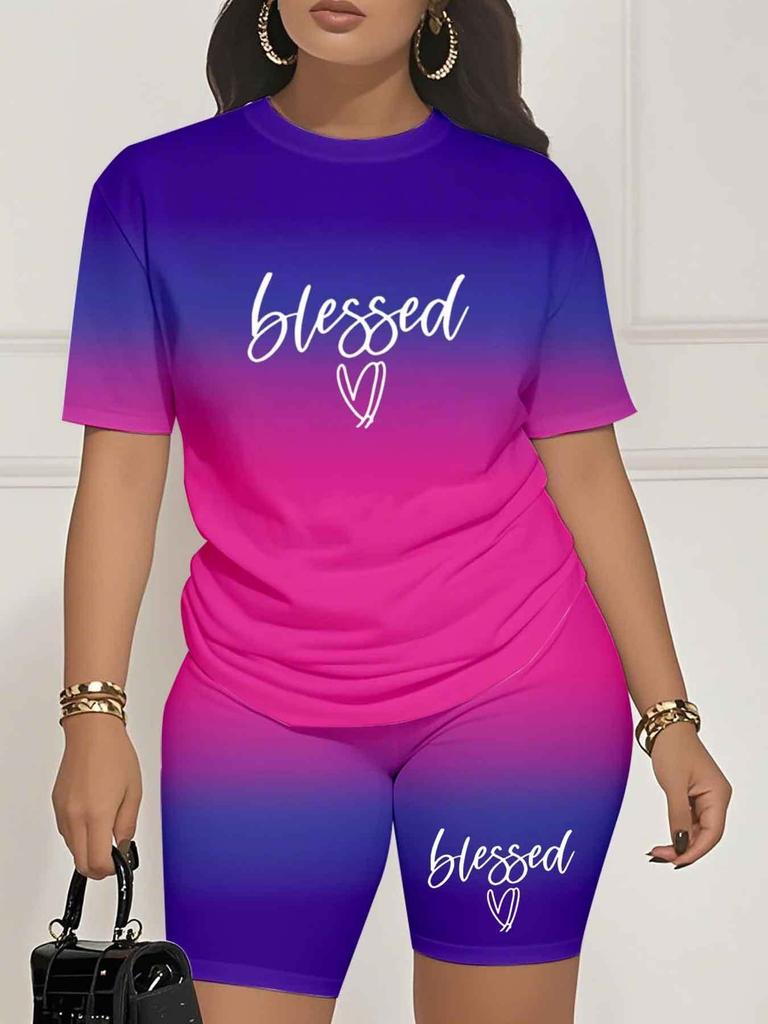 Color Codes: European and American Women's Clothing, Painting Print T-shirts, Shorts, Sets, Sportswear