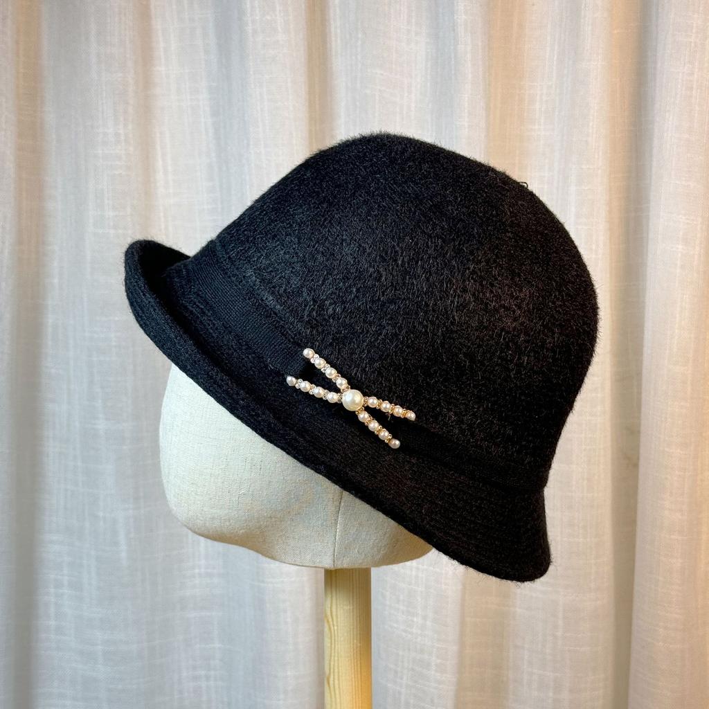 Autumn and Winter New Style Rolled Edge Fashionable Knitted Versatile Fisherman Hat Small Head Circumference Three Dimensional Warm Mother Hat