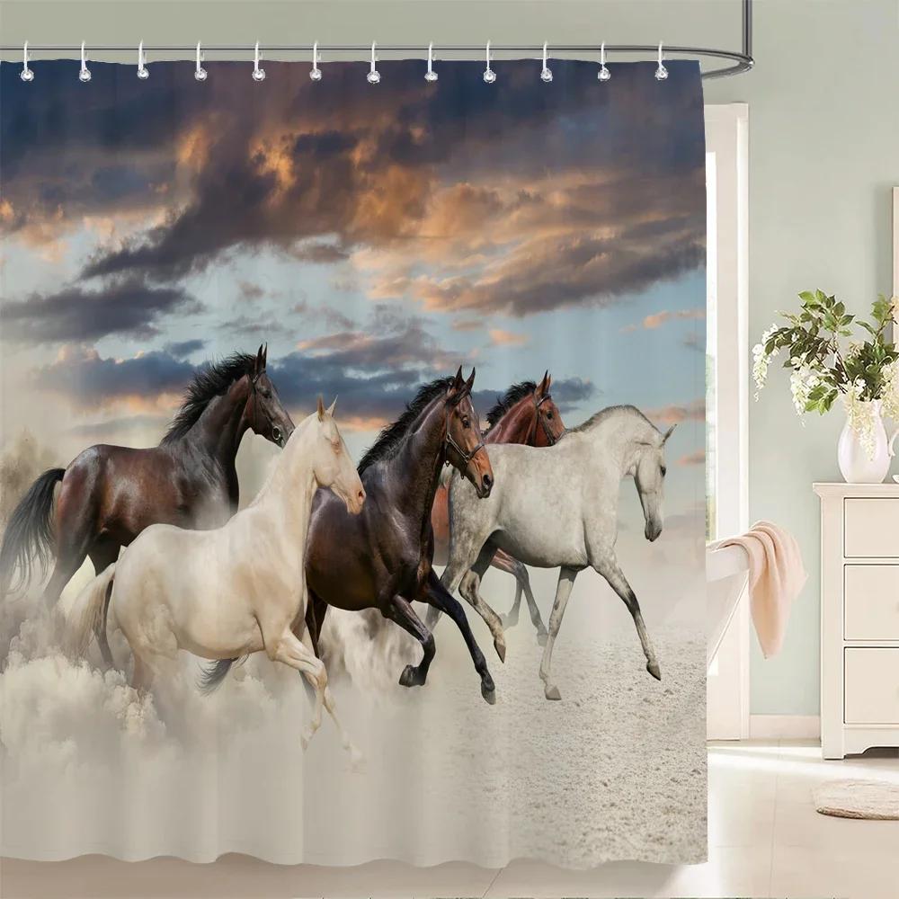 Lustiger Duschvorhang 3D Badvorhänge Affe Orang-Utan Tierdruck Wasserdichtes Polyester für Badezimmerdeko groß 180x200cm