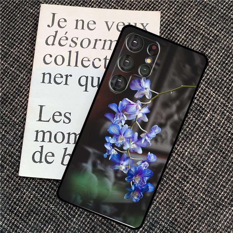 Orchid Flowers Colorful Case For Samsung Galaxy S25 S24 Ultra S20 S21 S22 S23 Ultra S9 S10 Plus S25 FE Back Cover