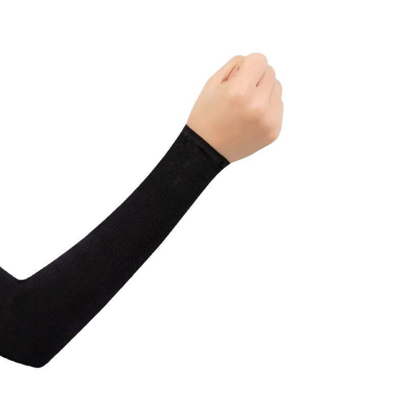 Unisex Summer Ice Silk Sun Protection Arm Sleeves: Anti-UV, Cool & Extended Length for Driving