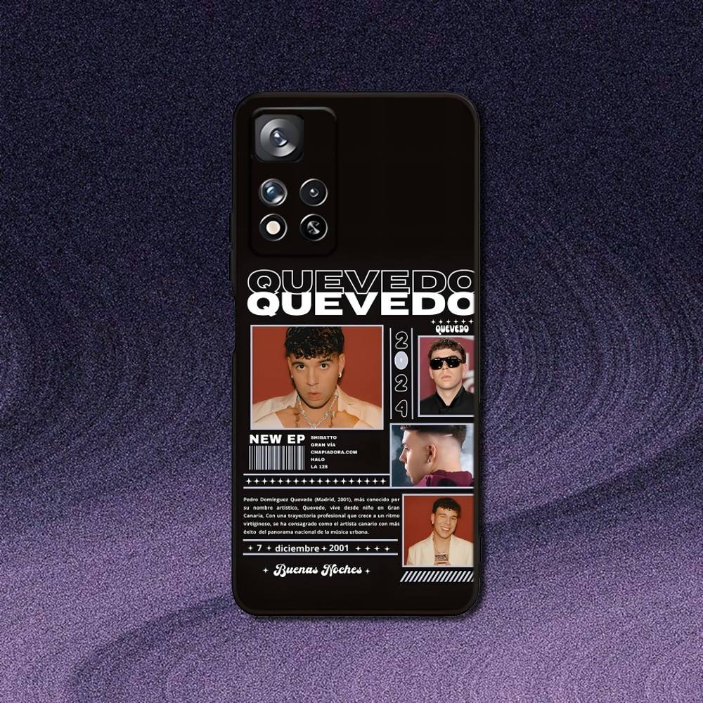 

Q-Quevedo Buenas Noches Phone Case For Samsung S 25,24,23,22,30,21,10,9,Ultra,Plus,Lite,FE,4,5G Black Soft Case Samsung S21 s305G