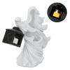 LED Halloween Ornament Harz Hexen Skulptur Statue Laterne für Garten Terrasse Festivals
