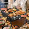 Smokeless Outdoor Double-Sided Portable BBQ Grill and Chimney Stove