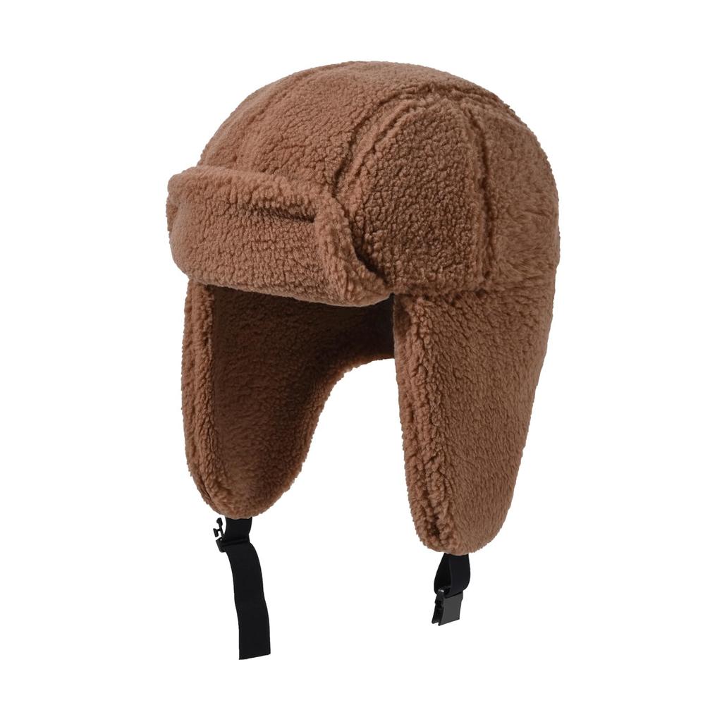 Clape Flight Pilot Cap with Ear Solid Cold Weather Russian Warm Cap, Flaps, Color, Protection, Winter, Outdoor, Skiing, Snowboarding, Commuting,