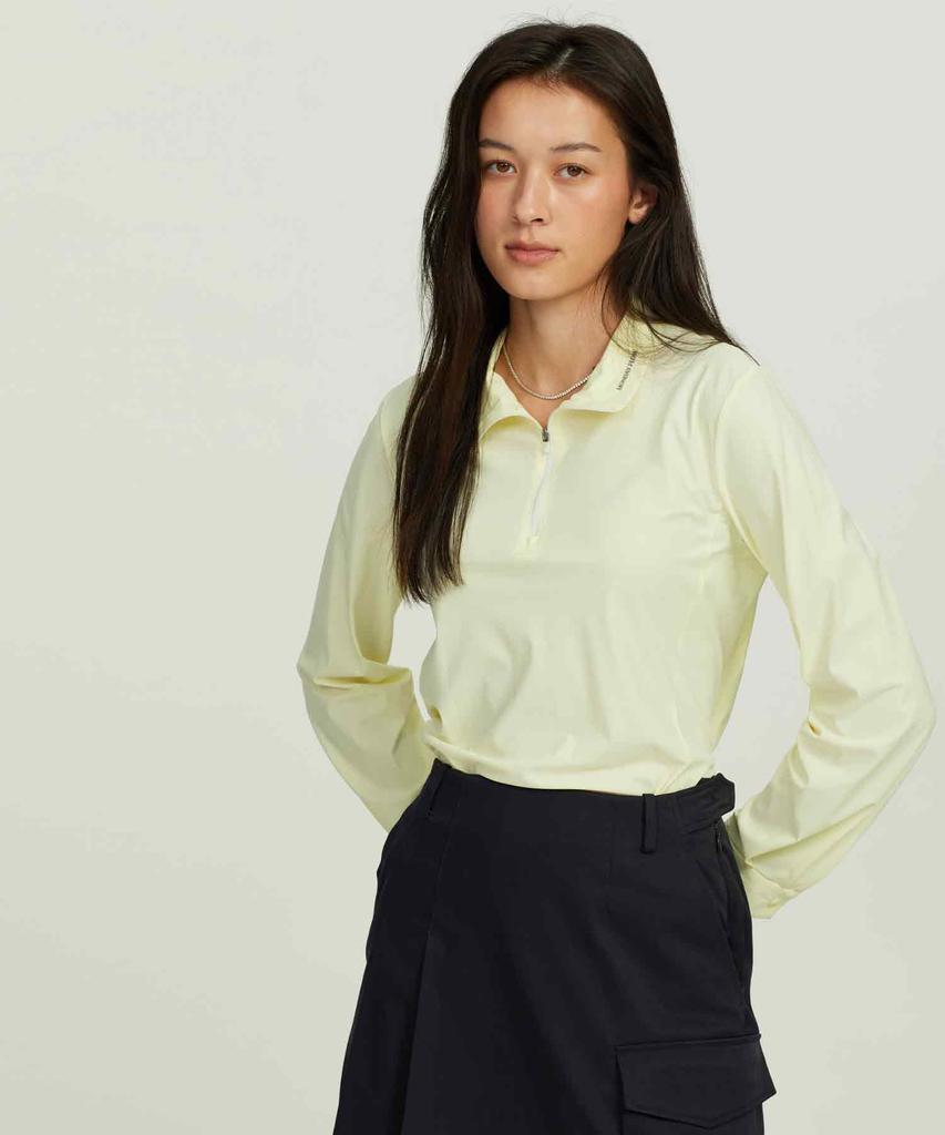 MONDAYFLOW Performance Stretch Jersey Top_Lemon