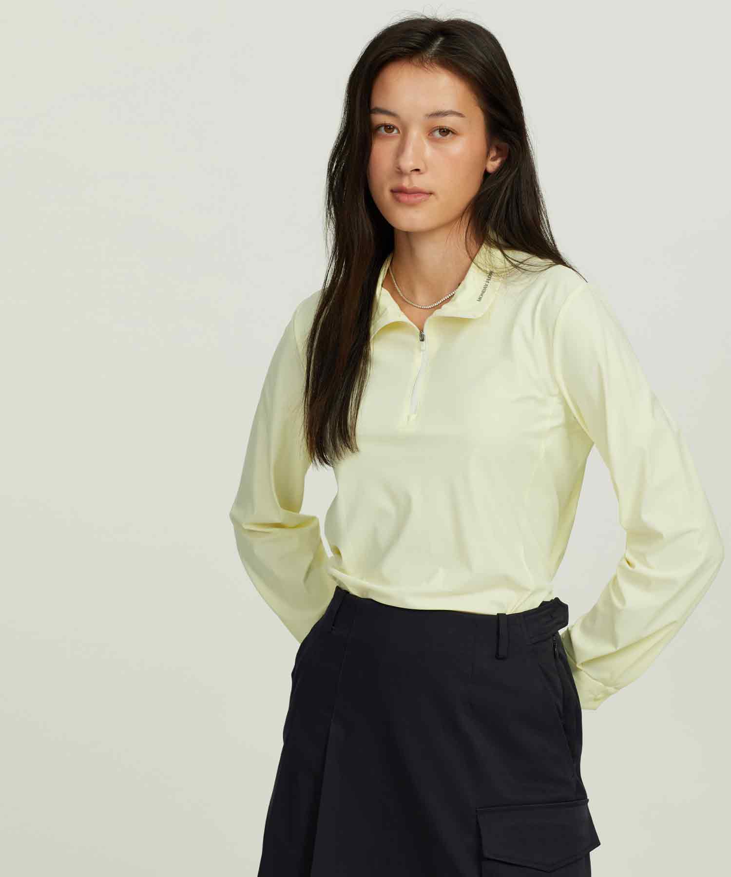Monday Flow Performance Stretch Jersey Top_Lemon S(55)