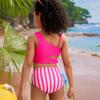 New children's design plate with shoulder split swimsuit cute beach vacation swimsuit fashion