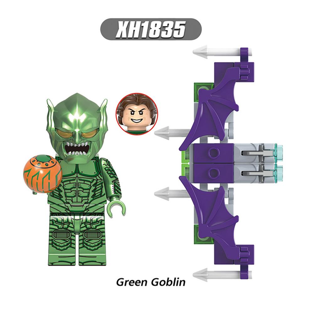 Montajlı Yapı Taşı Marvel Süper Kahraman Örümcek Adam Minifigure Çocuk Eğitici Oyuncak