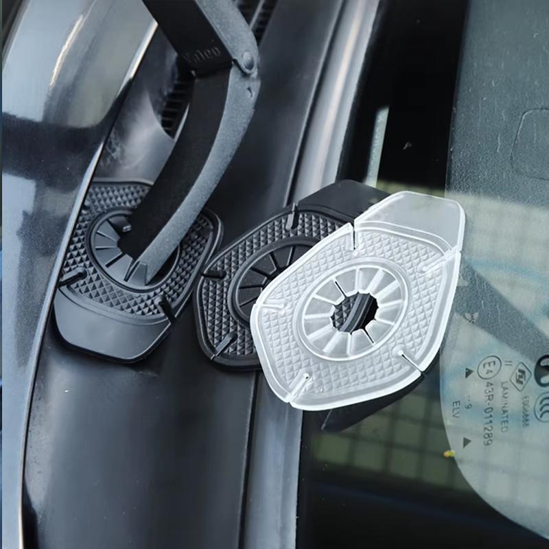 2pc Car Wiper Arm Protective Car Windshield Wiper Hole Silicone Protective Cover Dustproof Sleeve Leaves Debris Prevention Cover