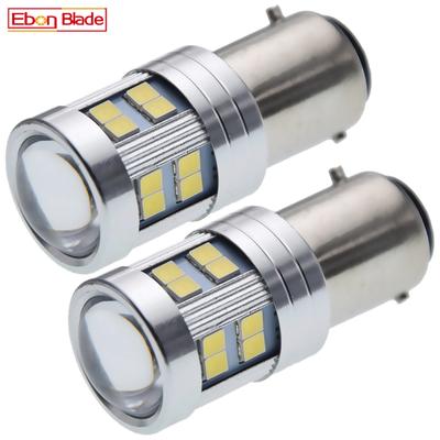 Pair BAX15D LED Bulb 2835 24SMD White Light For Moto Motorcycle Bike Scooter ATV UTV Front Headlight Car Auto Tail Lamp 6V 12V