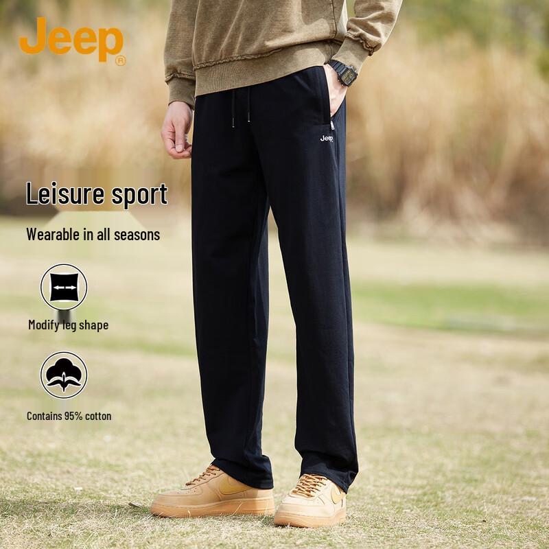 

JEEP Men s Spring Autumn Casual Straight Leg Sweatpants 5XL