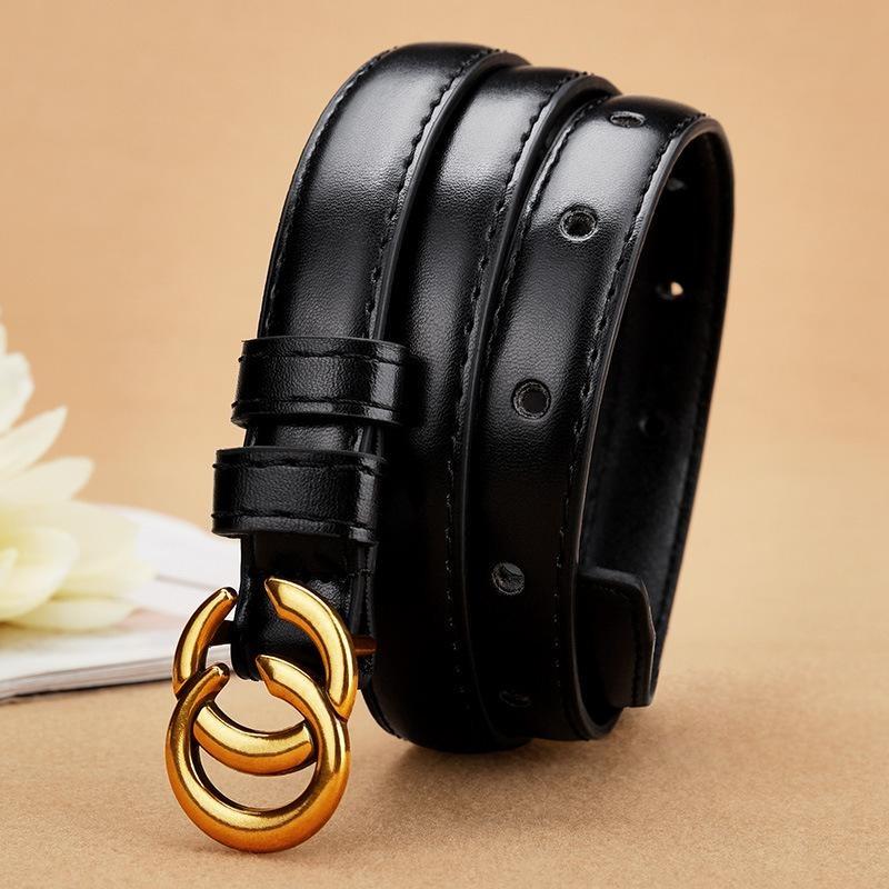 Women's Genuine Leather Belt with Classic Buckle-Adjustable Versatile Strap for Dresses, Jeans&Coats,Timeless Wardrobe Essential
