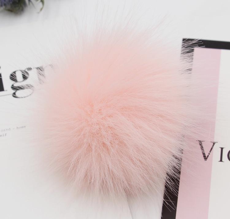 47-tommers Falsk DIY Vaskebjørnspels Pom Poms Ball For Strikking Luer Tilbehør Hatter