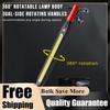 Powerful High Lumen LED Work Light for Car Emergency Repair Rechargeable Magnetic Work Flashlight with Hooks and Magnetic Base