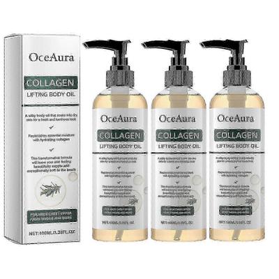 3x OceAura Collagen Firming Body Oil – Hydrating&Elasticity-Boosting Massage Oil for Smooth Skin_YNYN Less
