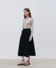 Roeil Clear Tencel Round T-Shirt - Melange Gray