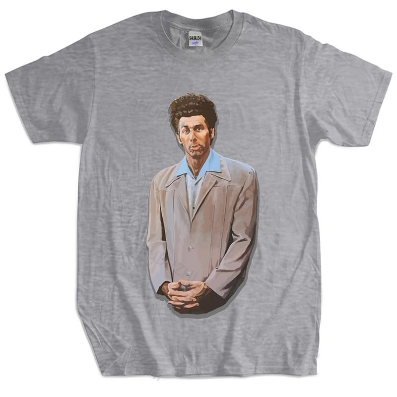 Unisexs Brand Tshirt Male Gift Tops Stylish T Shirts Kramer Painting From Seinfeld Unisexs Loose Tops For Him Plus Size Teeshirt