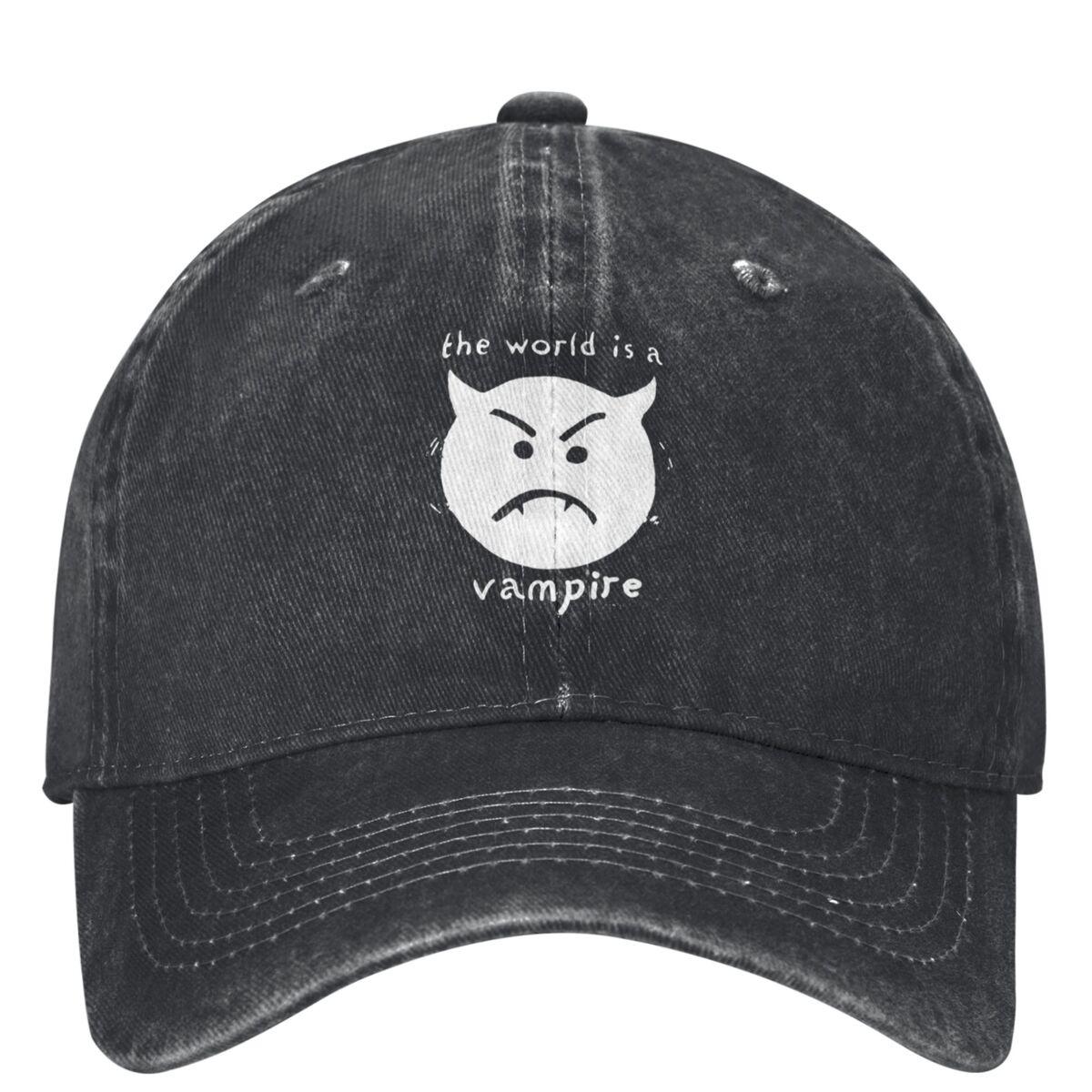 The Smashing Pumpkins Denim Baseball Cap The World Is a Vampire Outdoor Sport Trucker Hat Women Unisex Sun-Proof Baseball Caps One Size