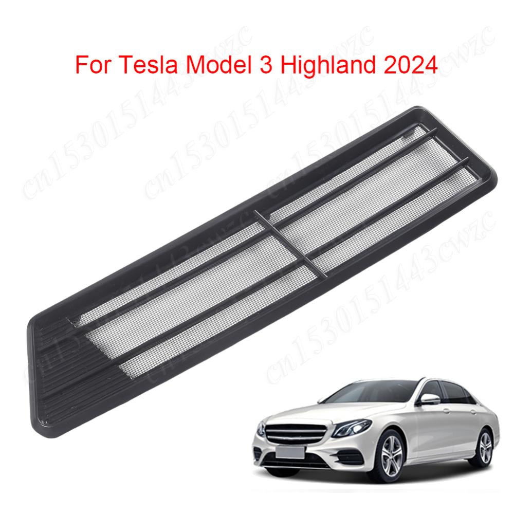 For Tesla Model 3 Highland 2026 Highland Insect-proof Air Flow Vent Cover Trim Anti-Blocking Prevention Intake Cover Accessories