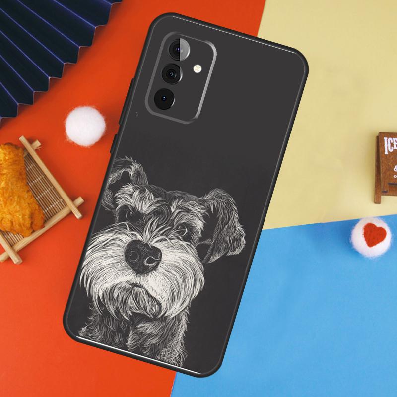 

Cartoon Schnauzer Dog Case For Samsung Galaxy A53 A33 A13 A54 A34 A14 A56 A36 A16 A06 A12 A32 A52 A35 A17 A15 A55 Samsung A54 5G