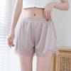 Taiwan Spot Safe Women's Anti-Exposure Summer Lace Satin Pants - Thin, Non-Curling, Loose-Fit for Outerwear.