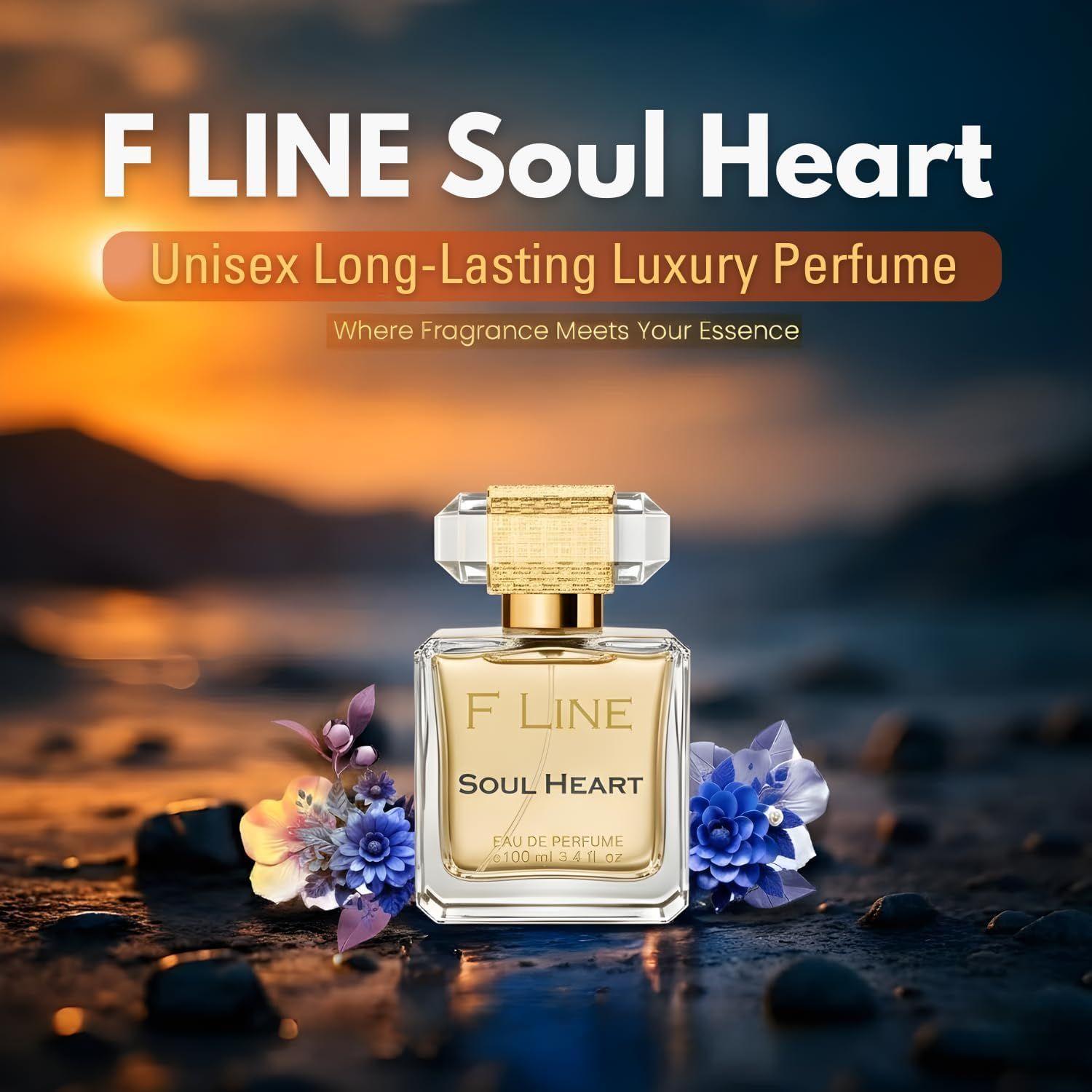 

F LINE Soul Heart Unisex Eau De Perfume 100ml | Long Lasting Luxury Perfume | 100 ml