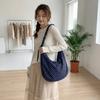 Koreanischer Stil Plissierte Umhängetasche Verstellbar Canvas Knödeltasche Outdoor