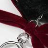 Unique Grape Plush Keychain with Bowknot Soft Grape Pendant Plush Bowknot Key Chain Lightweight for Daily Use Travel