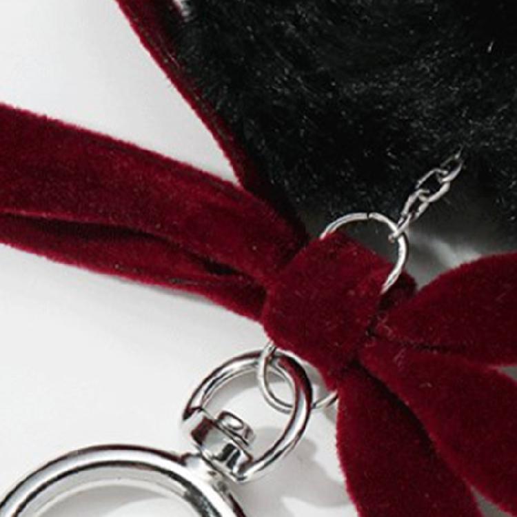 Unique Grape Plush Keychain with Bowknot Soft Grape Pendant Plush Bowknot Key Chain Lightweight for Daily Use Travel