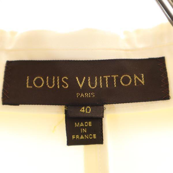 LOUIS VUITTON Made in France Jacket 40 Ivory system Women Used