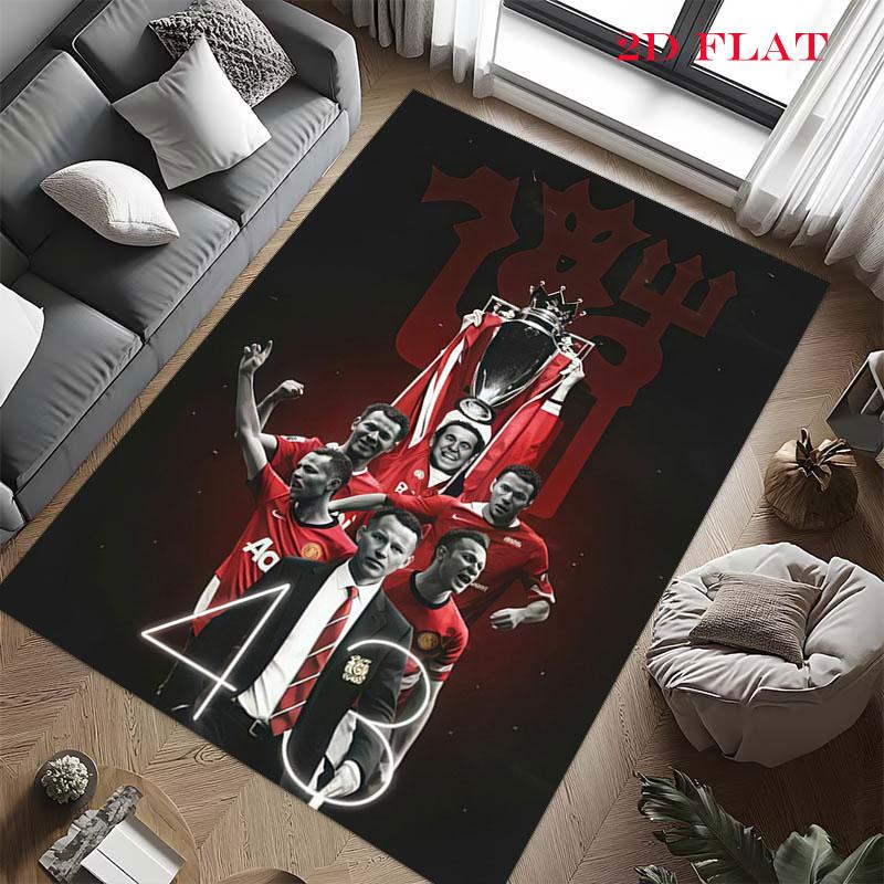 Bold MUFC Legacy Carpet Rug for Living Room Bedroom Home Sofa Decoration,Kids play Nonslip Floor Mat