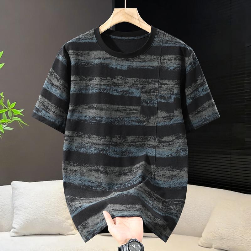 Nadměrná velikost 4XL-11XL Módní Oversized Tričko Pánské Vrcholy Krátký Rukáv Letní Pánské Oblečení