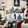 Weihnachtsdekoration Kissenbezug Geschenk Glocke Baum bedruckter Kissenbezug Wohnzimmer Sofa Kissen Suite Zimmer Heimdekoration