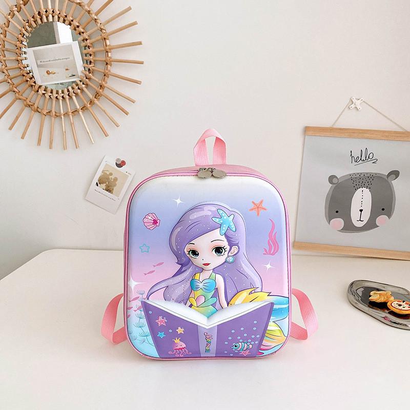 Adorable Cartoon Eva Backpack For Kids With Cute Princess Mermaid Design